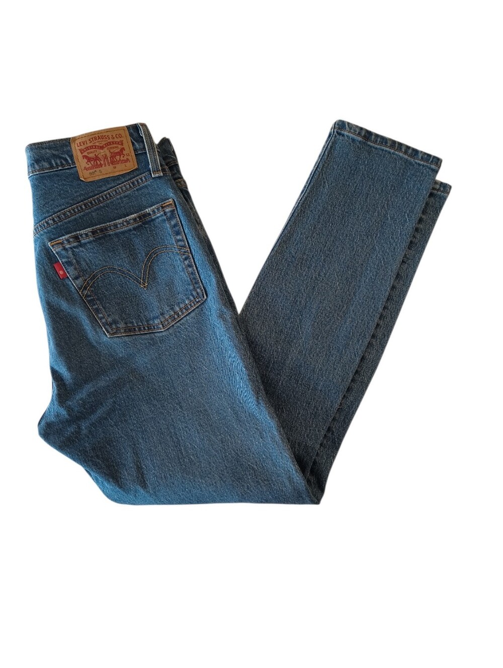 Levi's 501 Button Fly High-Rise Straight Jeans Size 27
